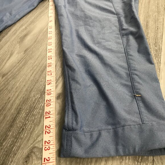 Lululemon Blue Torouser Pants Pleated Front Ankle Crop Womens M - Picture 6 of 10